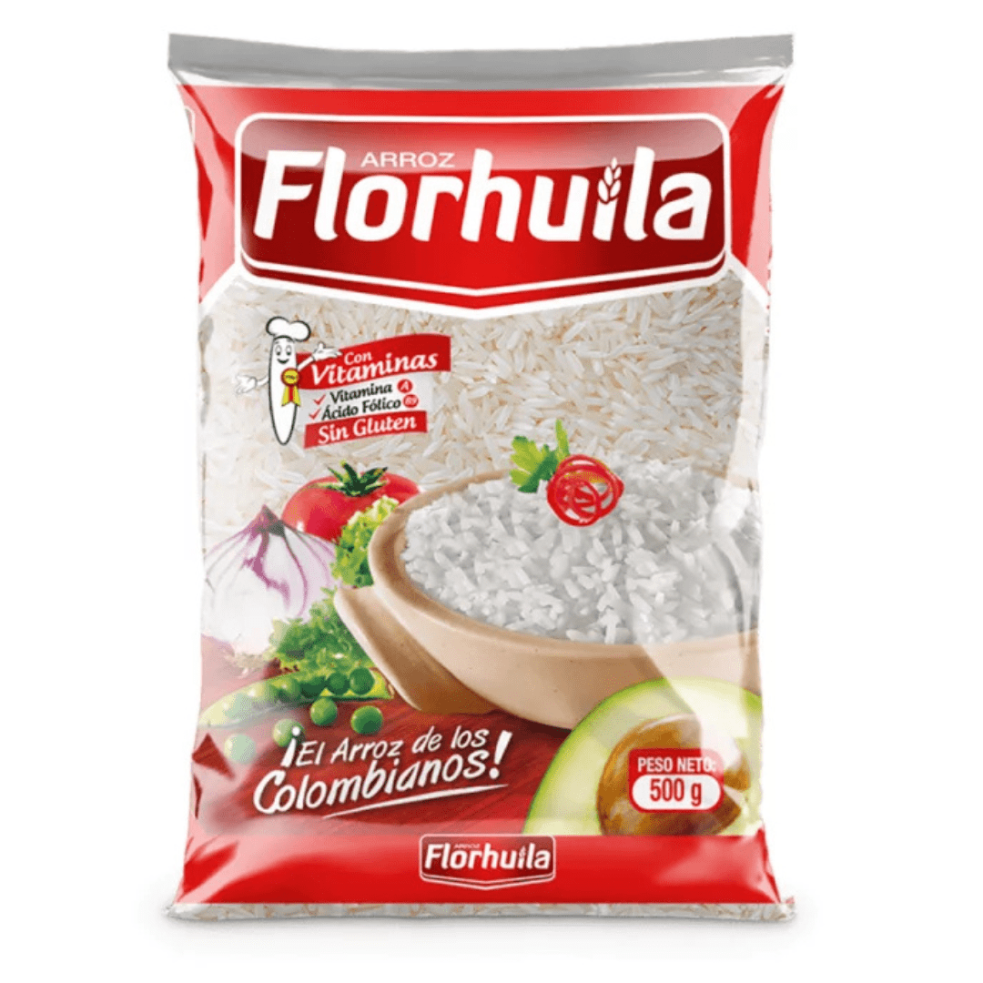 Arroz Florhuila - 500g - Premium Colombian Rice - JETa Imports®