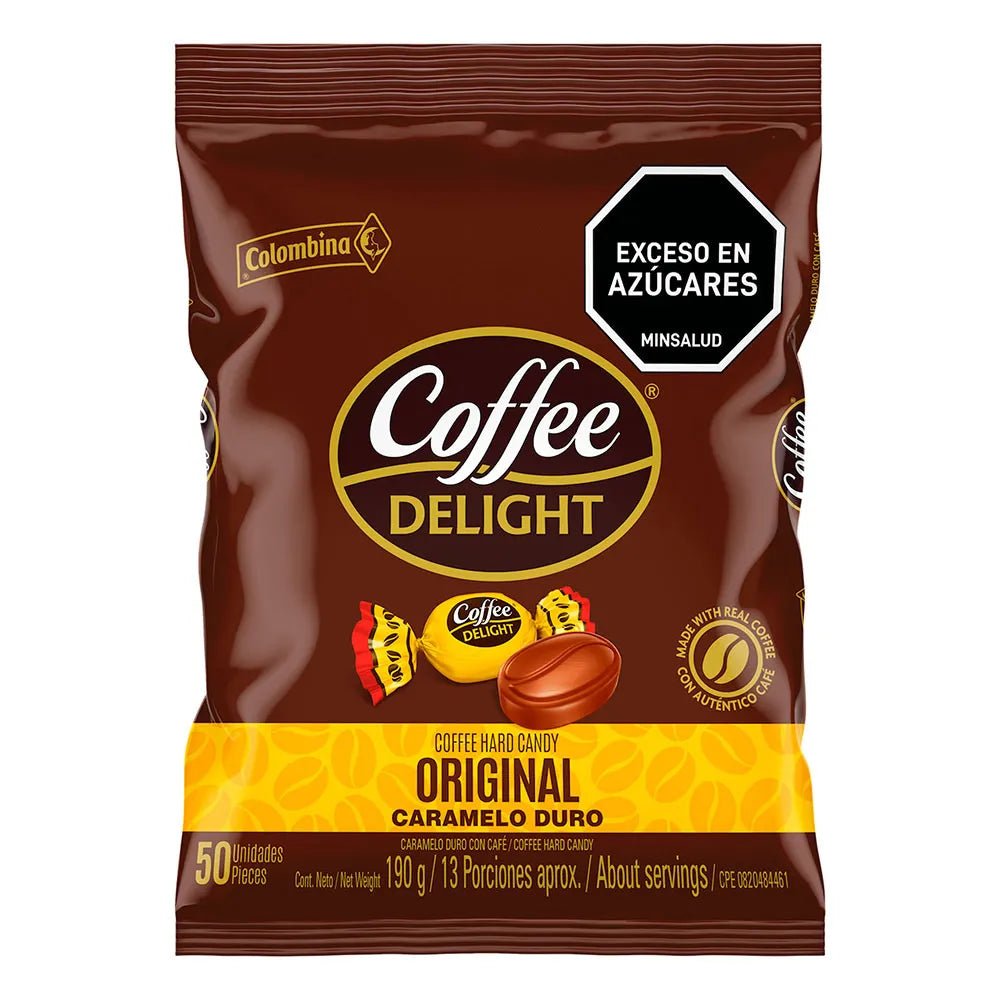 Colombina Coffee Delight – 50 Count Hard Candy Bag – 190g (6.7 oz) - JETa Imports®