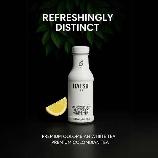 Hatsu White Tea with Mangosteen – 473ml (16 fl oz) – Antioxidant - Rich Gourmet Colombian Beverage - JETa Imports®