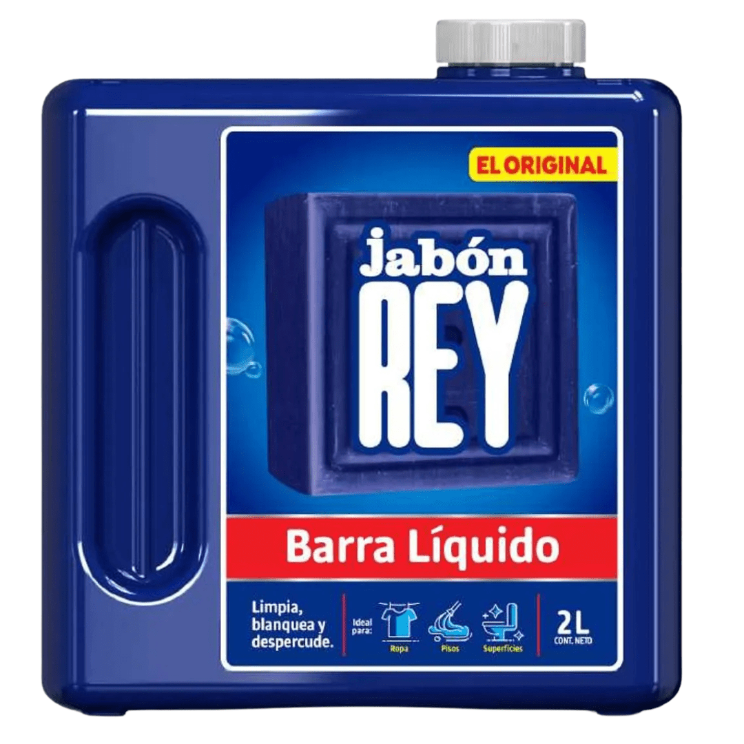 Jabón Barra Rey Líquido x 2L - Versatile and Effective Cleaning Solution - JETa Imports®