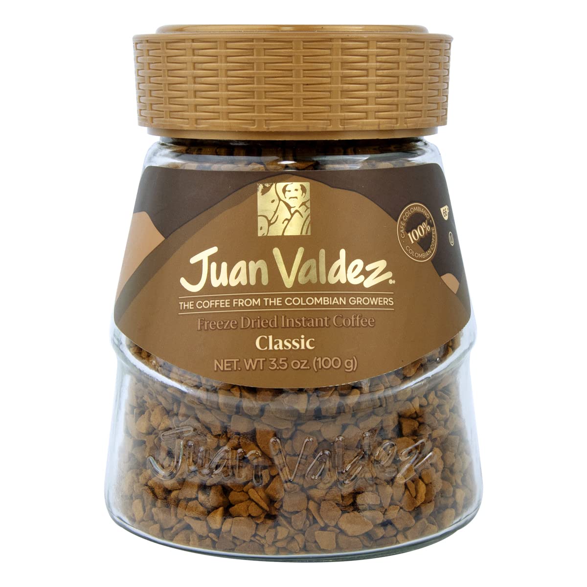 Juan Valdez Classic Coffee – 100g (3.5 oz) – Colombian Freeze - Dried Instant Coffee - JETa Imports®