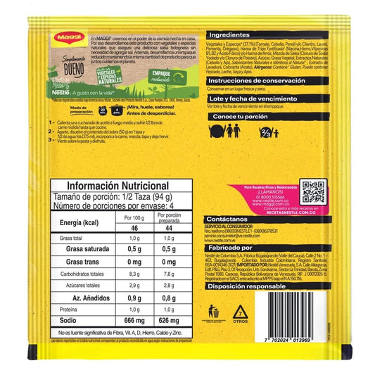 Maggi Bolognese Sauce Base Mix – 50g (1.76 oz) – Classic Italian - Style Pasta Sauce Mix – Imported from Colombia - JETa Imports®