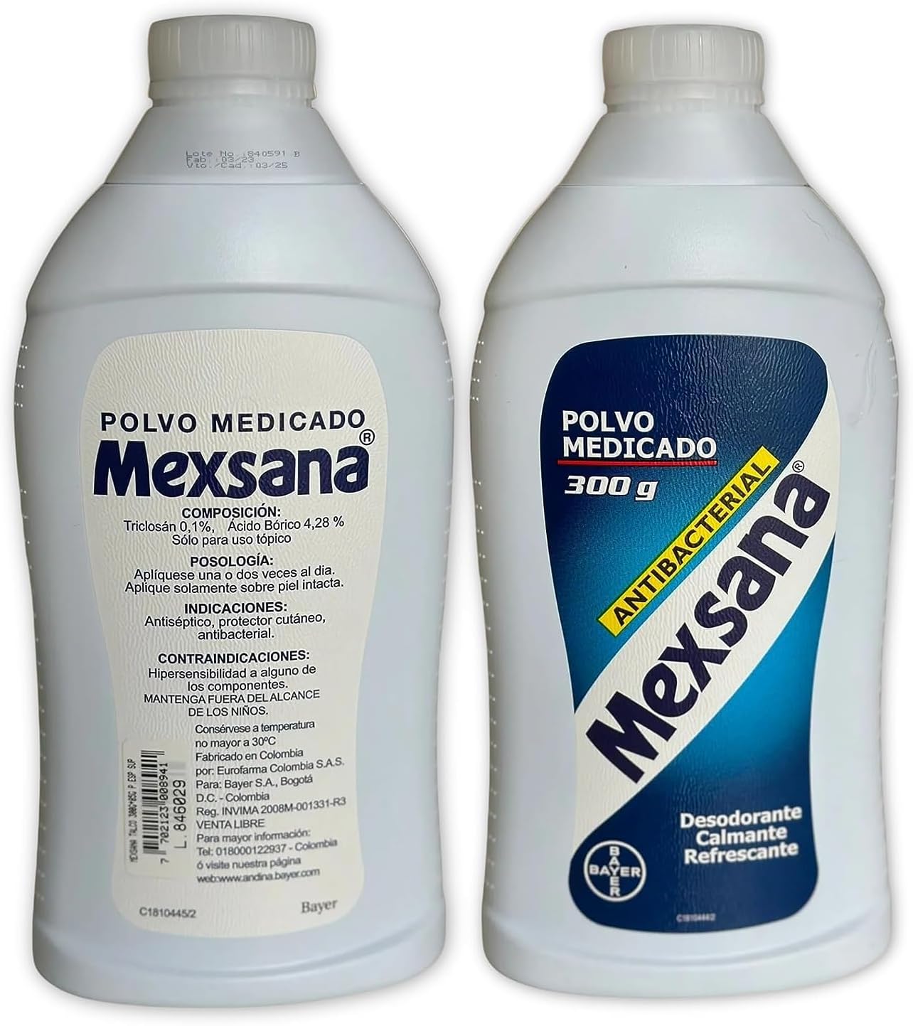 Talco Desodorante Mexsana Antibacterial para Pies - 300g - Mexsana Medicated Powder Original 10.58oz - JETa Imports®