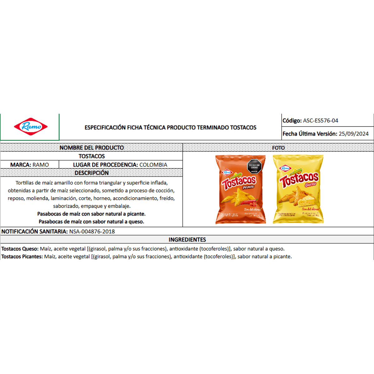 Tostacos Sabor a Picante Ramo - 12 Pack x 25g Each - JETa Imports®