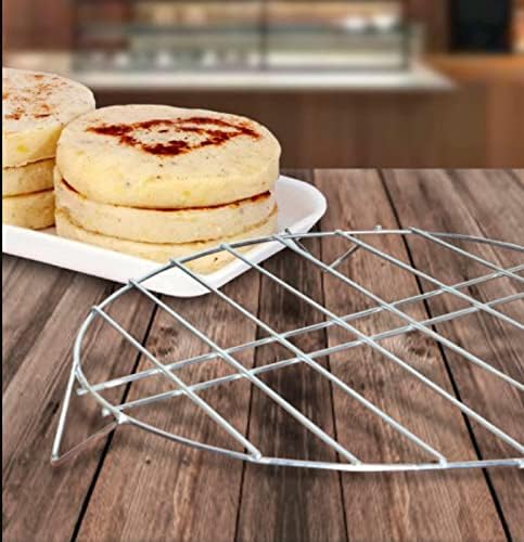 Arepa Grill – Metal Parrilla for Arepas – 25 cm Diameter x 3 cm Height – Traditional Colombian Cooking Tool - JETa Imports®