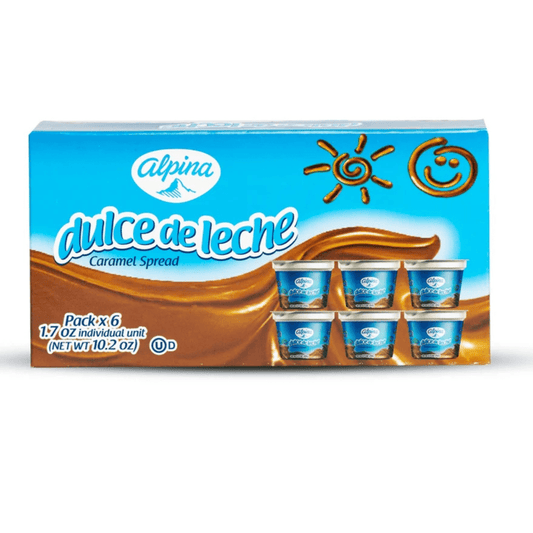 Arequipe Alpina - 6 Pack - 1.7 oz Individual Units - Dulce de Leche - JETa Imports®
