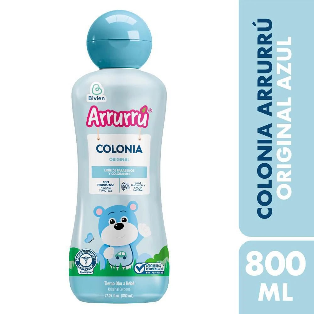 Arrurru Original Blue Baby Cologne 800 ml (27.05 oz) | Gentle Hydrating Infant Fragrance - JETa Imports®