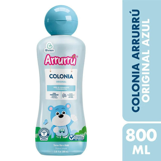 Arrurru Original Blue Baby Cologne 800 ml (27.05 oz) | Gentle Hydrating Infant Fragrance - JETa Imports®