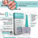Base Recuperadora de Uñas Clinical Total Care 8 in 1 Masglo Nail Polish - JETa Imports®