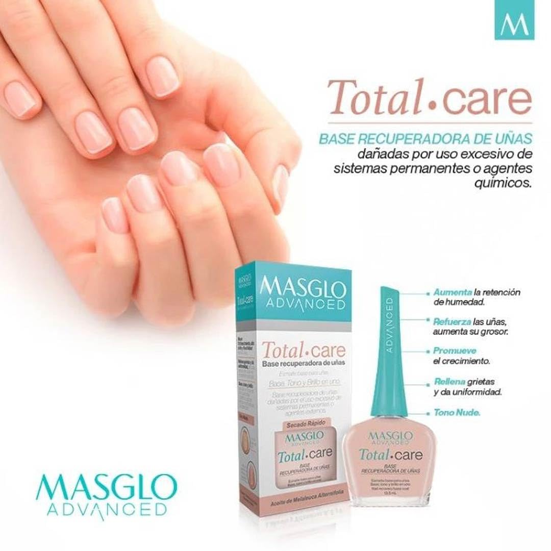 Base Recuperadora de Uñas Clinical Total Care Masglo Nail Polish - JETa Imports®