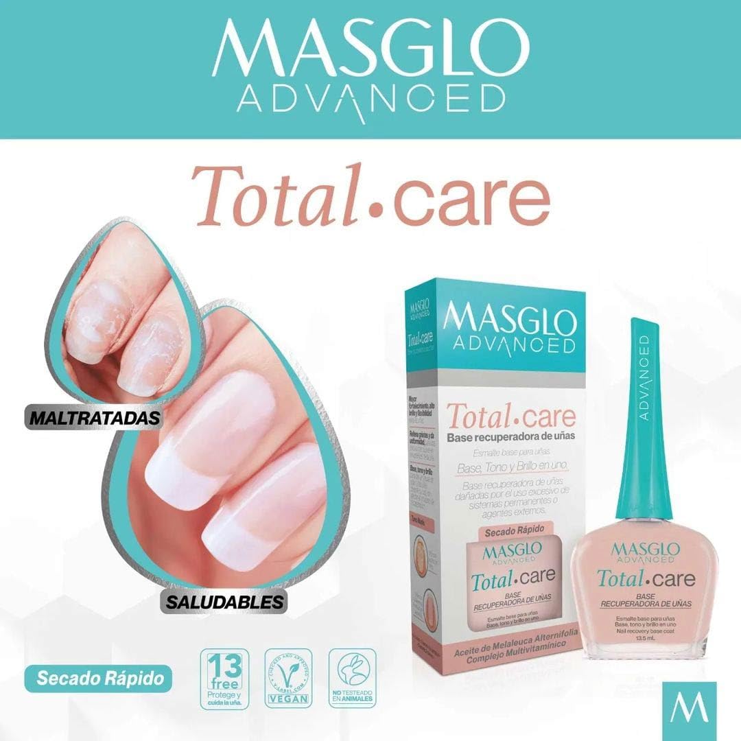 Base Recuperadora de Uñas Clinical Total Care Masglo Nail Polish - JETa Imports®