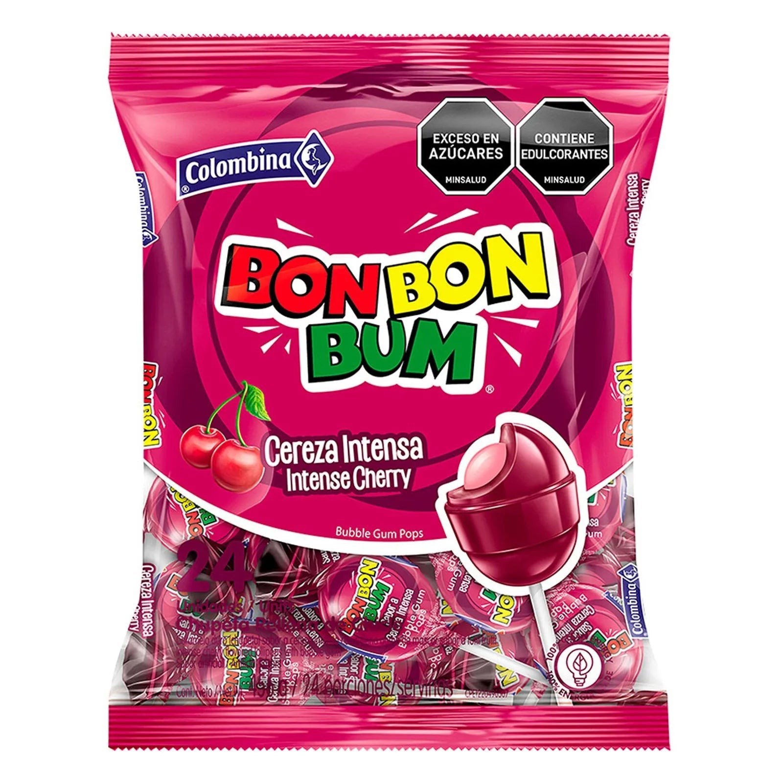 Bon Bon Bum – Fruity Lollipop with Bubble Gum center – Perfect for Parties and Sharing - JETa Imports®