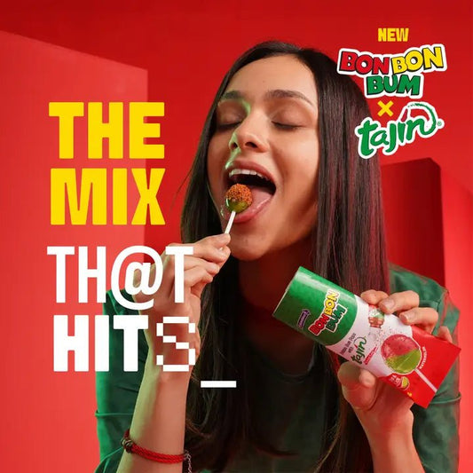 Bon Bon Bum with Tajín – 4pc Bag – 68g (2.4 oz) – Colombian Lollipops with Chili & Lime – Imported from Colombia - JETa Imports®