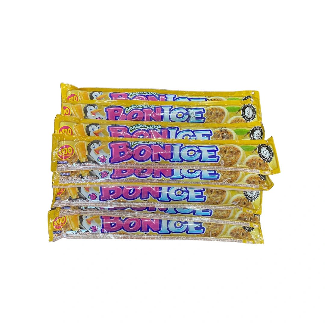 Bonice Sencillo Maracuyá – 12 Pack – 52 ml (1.76 fl oz each) – Colombian Passion Fruit Ice Pop Treat – Imported from Colombia - JETa Imports®