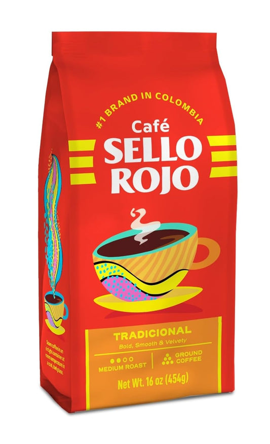 Cafe Sello Rojo Tradicional Ground Coffee - 10 oz - JETa Imports®