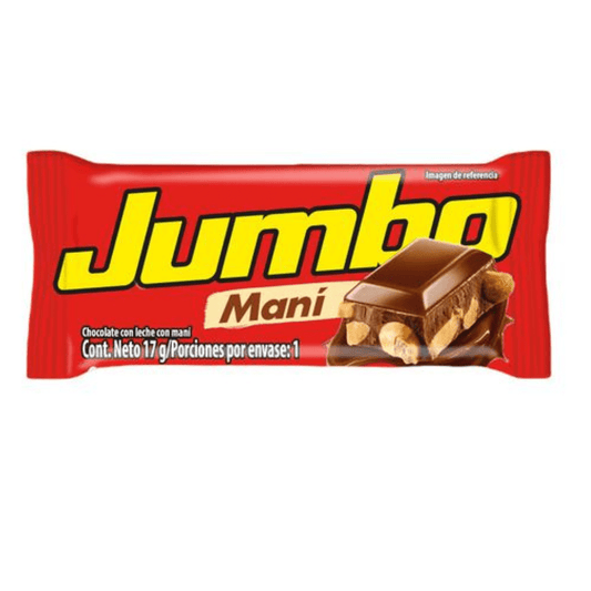 Chocolatina Maní Jumbo Minis - 24 Units / 17g - JETa Imports®
