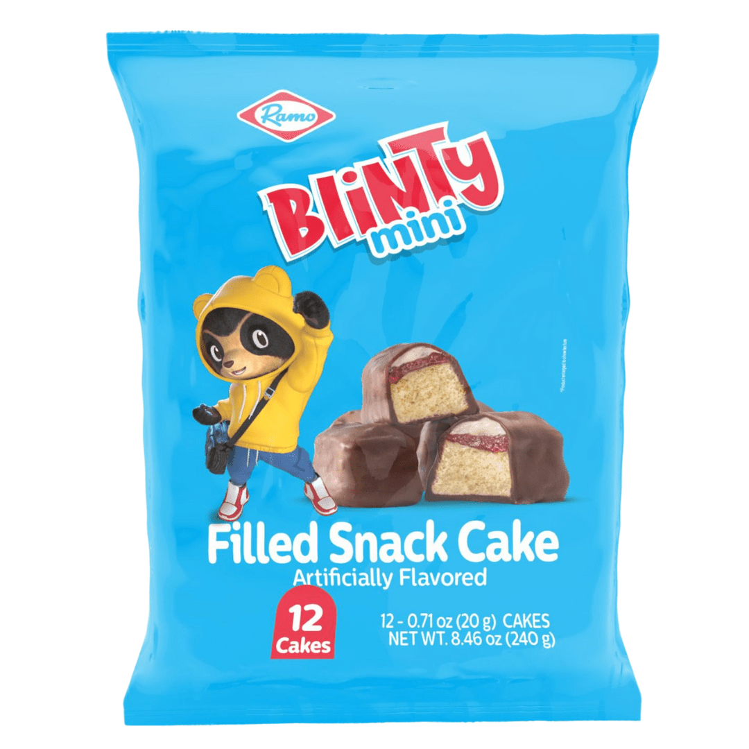 Chocoramo Blinty Mini Cakes by Ramo – 12 Pack, 240g (8.47 oz) – Chocolate - Covered Colombian Cakes with Fruit & Cream Filling - JETa Imports®