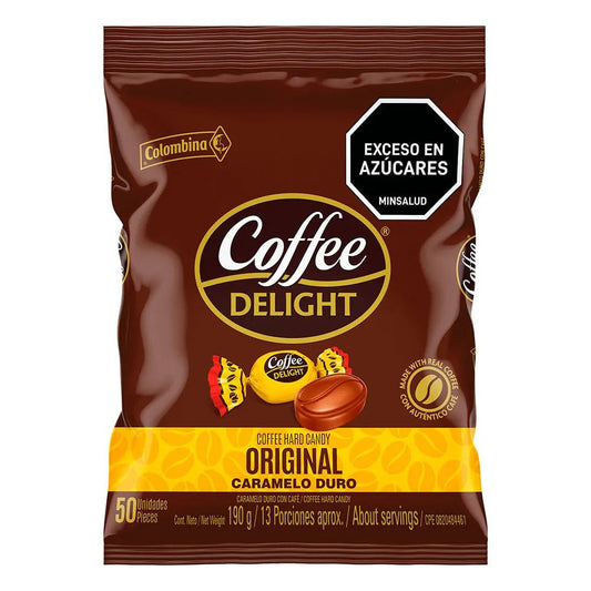 Colombina Coffee Delight – 50 Count Hard Candy Bag – 190g (6.7 oz) - JETa Imports®