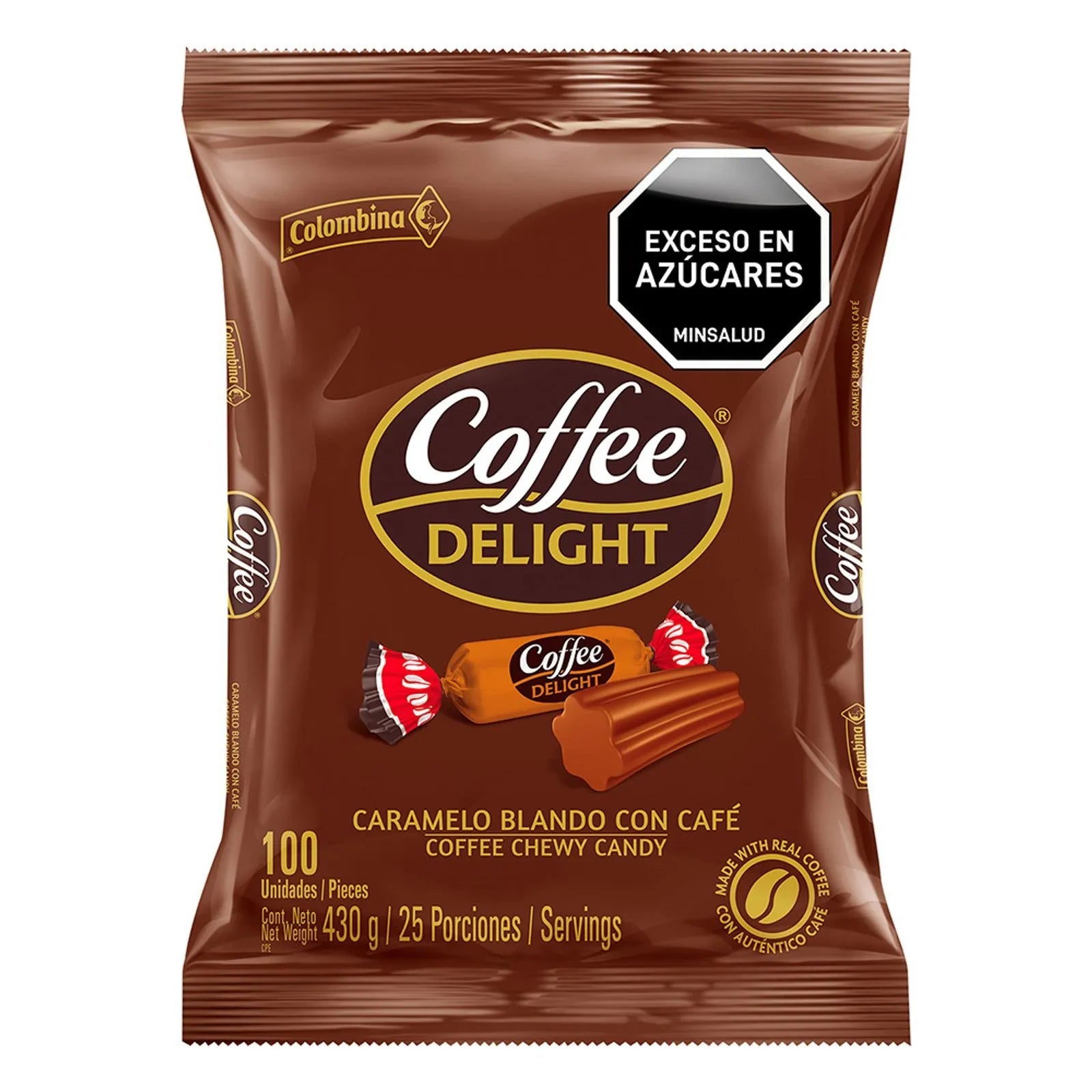 Colombina Coffee Delight - Chewy Coffee Candy - 15.2 oz (100 Units) - JETa Imports®