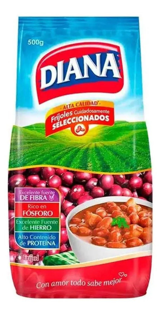 Diana Red Cargamanto Beans – 500g (17.6 oz) – Authentic Colombian Dry Beans – Imported from Colombia - JETa Imports®