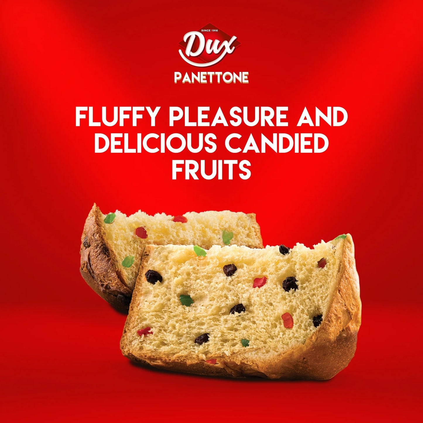 Dux Panettone Fruit & Raisins Cake – 700g (24.7 oz) – Traditional Colombian Holiday Bread – Imported from Colombia - JETa Imports®