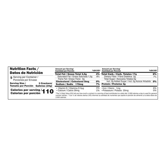 Dux Wheat Saltines & Oat Fiber Crackers – 9 Count Bag – 216g (7.6 oz) – Colombian Whole Grain Snack – Imported from Colombia - JETa Imports®