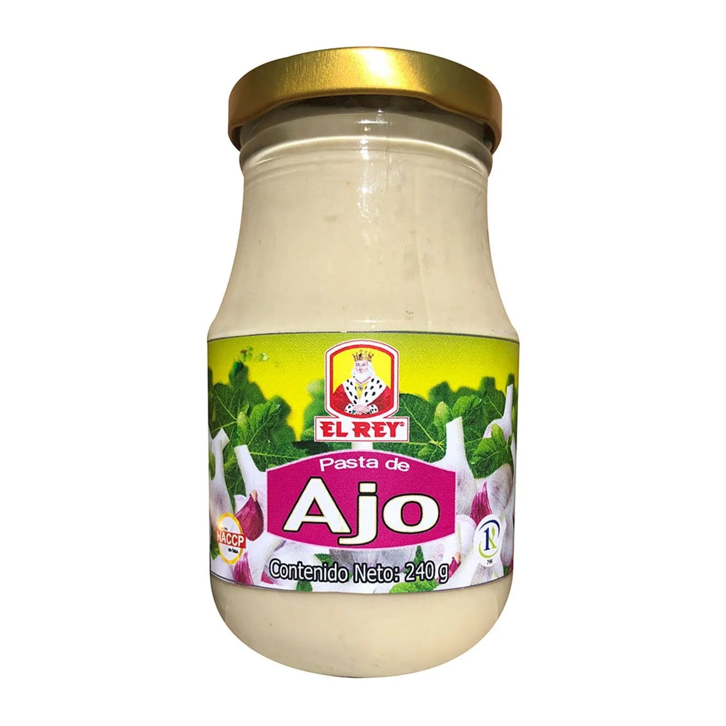 El Rey Garlic Paste – 240g (8.47 oz) Jar – Ready - to - Use Cooking Base – Imported from Colombia - JETa Imports®