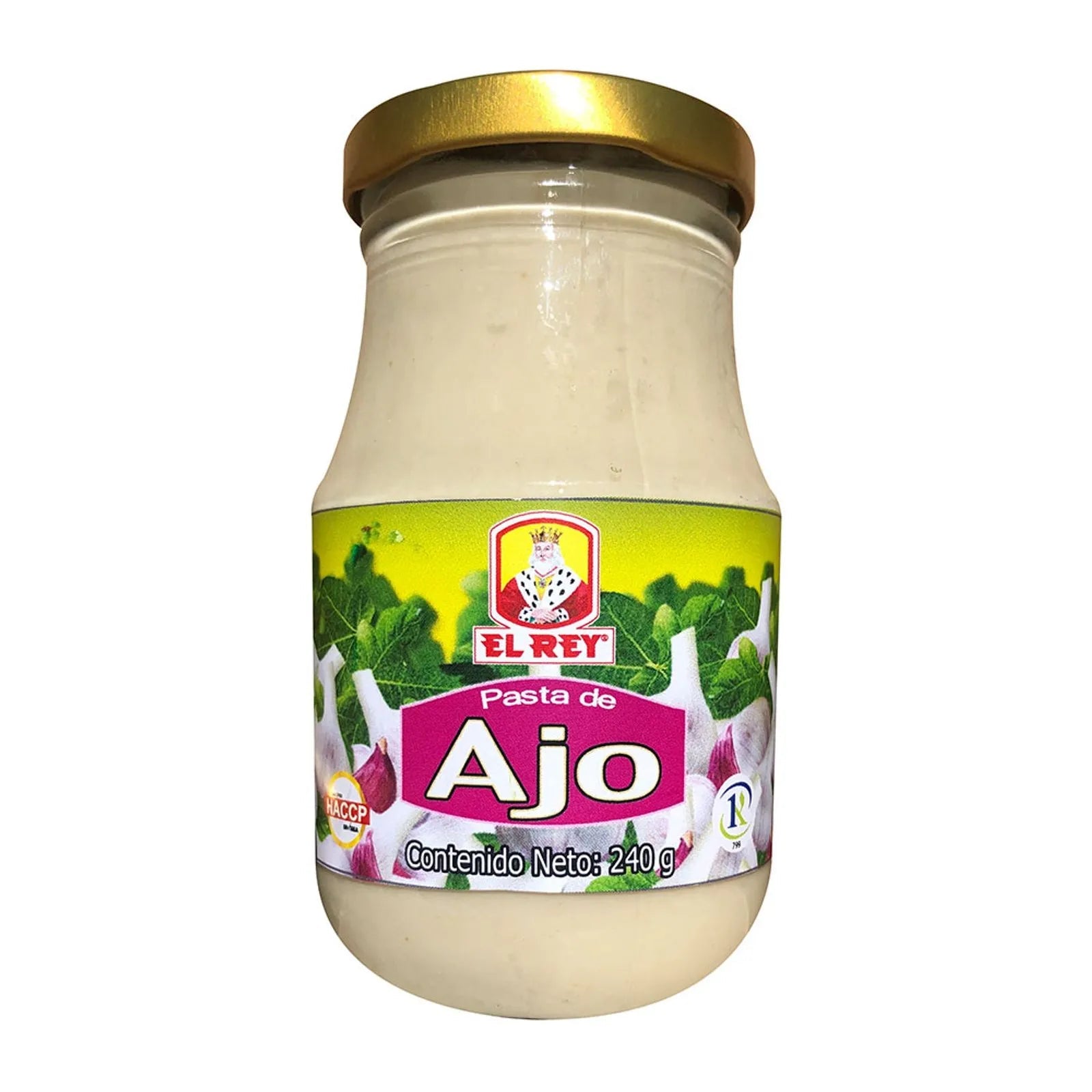 El Rey Garlic Paste – 240g (8.47 oz) Jar – Ready - to - Use Cooking Base – Imported from Colombia - JETa Imports®