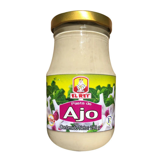 El Rey Garlic Paste – 240g (8.47 oz) Jar – Ready - to - Use Cooking Base – Imported from Colombia - JETa Imports®