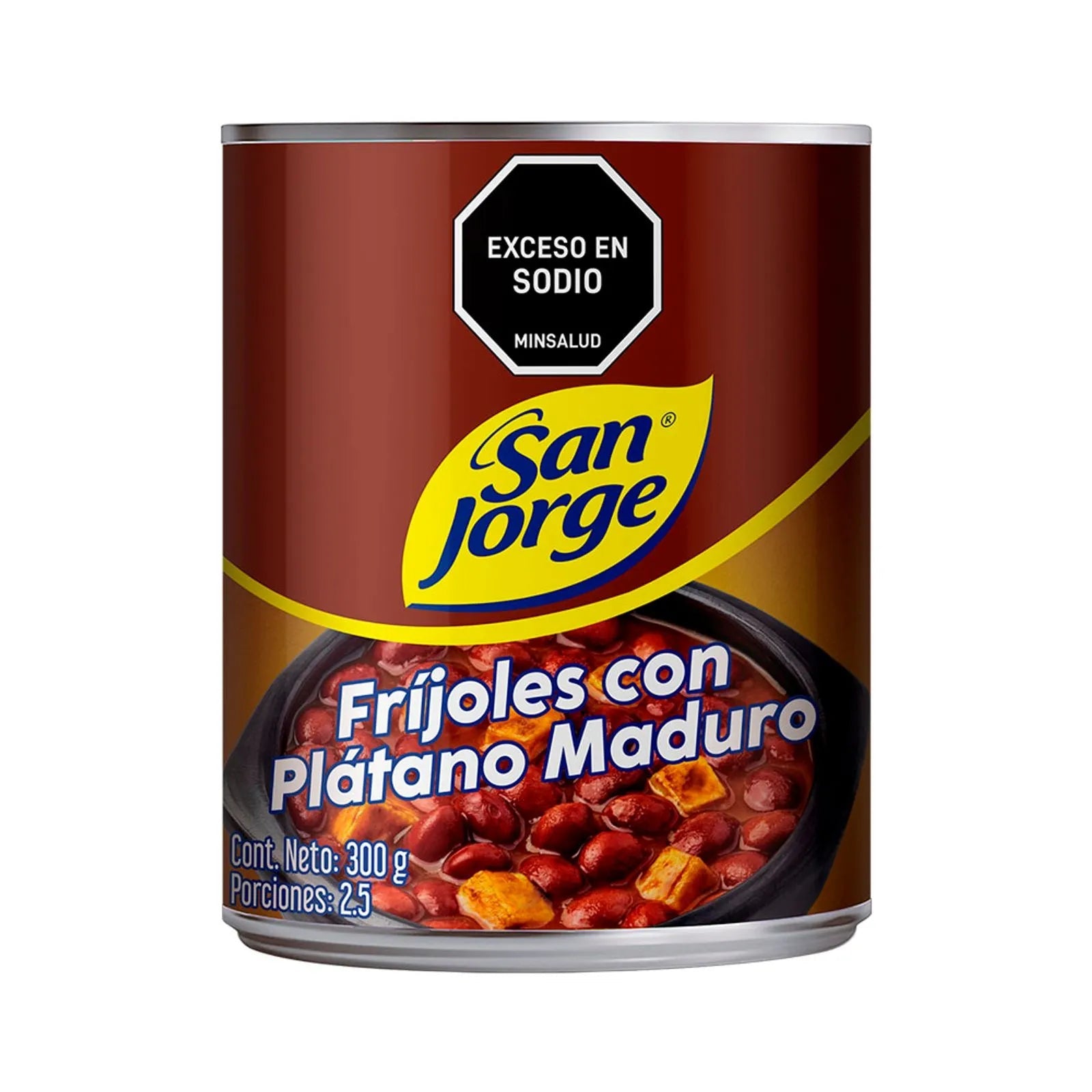 Frijol San Jorge con Plátano Maduro - 300g (10.58 oz) Can – Ready - to - Eat Colombian Beans - JETa Imports®