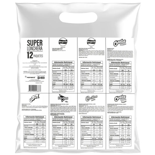 Frito Lay Superlonchera Assorted Snack Pack – 12 Units – 271 g (9.55 oz) – Colombian Variety Snack Pack – Imported from Colombia - JETa Imports®