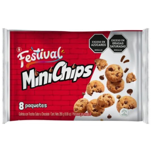 Galletas Noel Festival Minichips 9.88oz - 8 Pack - JETa Imports®