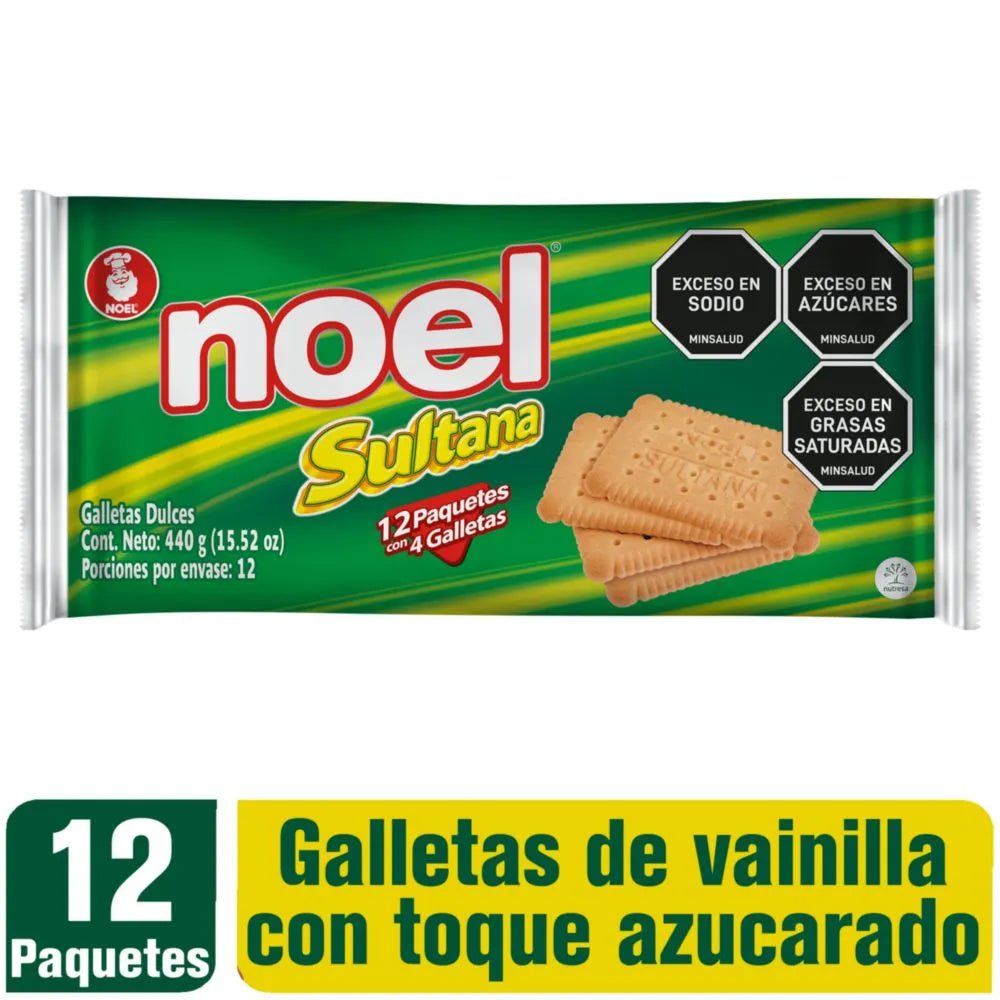 Galletas Sultana Taco – 220g (7.76 oz) – Galletas de Vainilla con Toque Azucarado - JETa Imports®