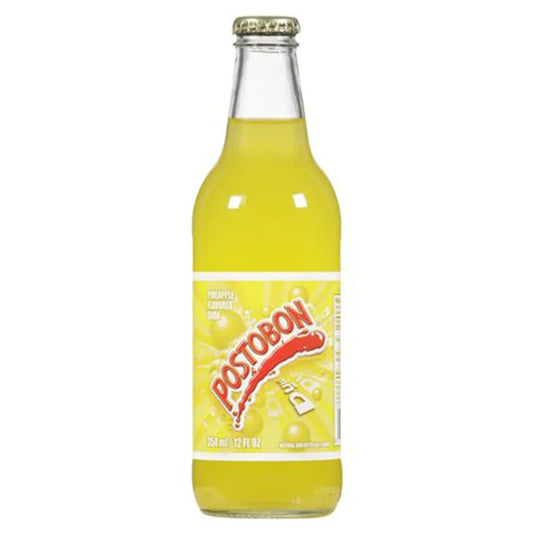 Gaseosa Postobón Piña – 12 fl oz Can – Colombian Pineapple - Flavored Soda - JETa Imports®