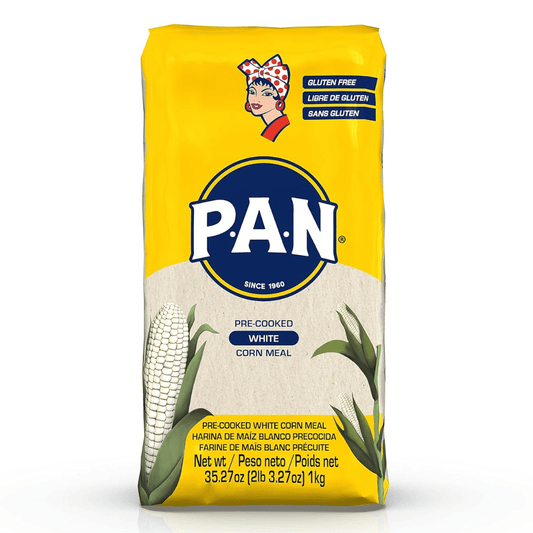 Harina Pan de Maíz Blanco Precocida - 1kg - Premium White Corn Flour - JETa Imports®