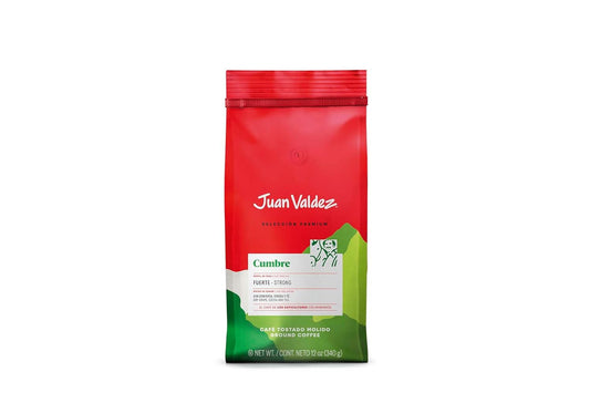 Juan Valdez Cumbre Ground Coffee – 340g (12 oz) – Premium Colombian Coffee with Intense Flavor - JETa Imports®