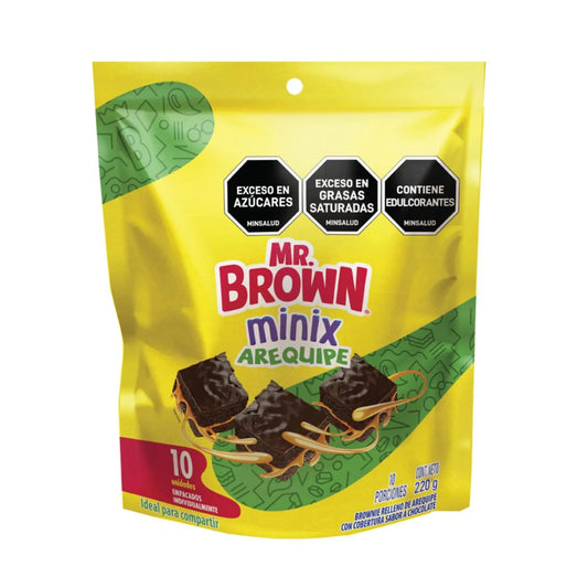 Mr. Brown Minix Brownies with Arequipe Filling by Bimbo | 10 Pack - 220g (7.76 oz) - JETa Imports®