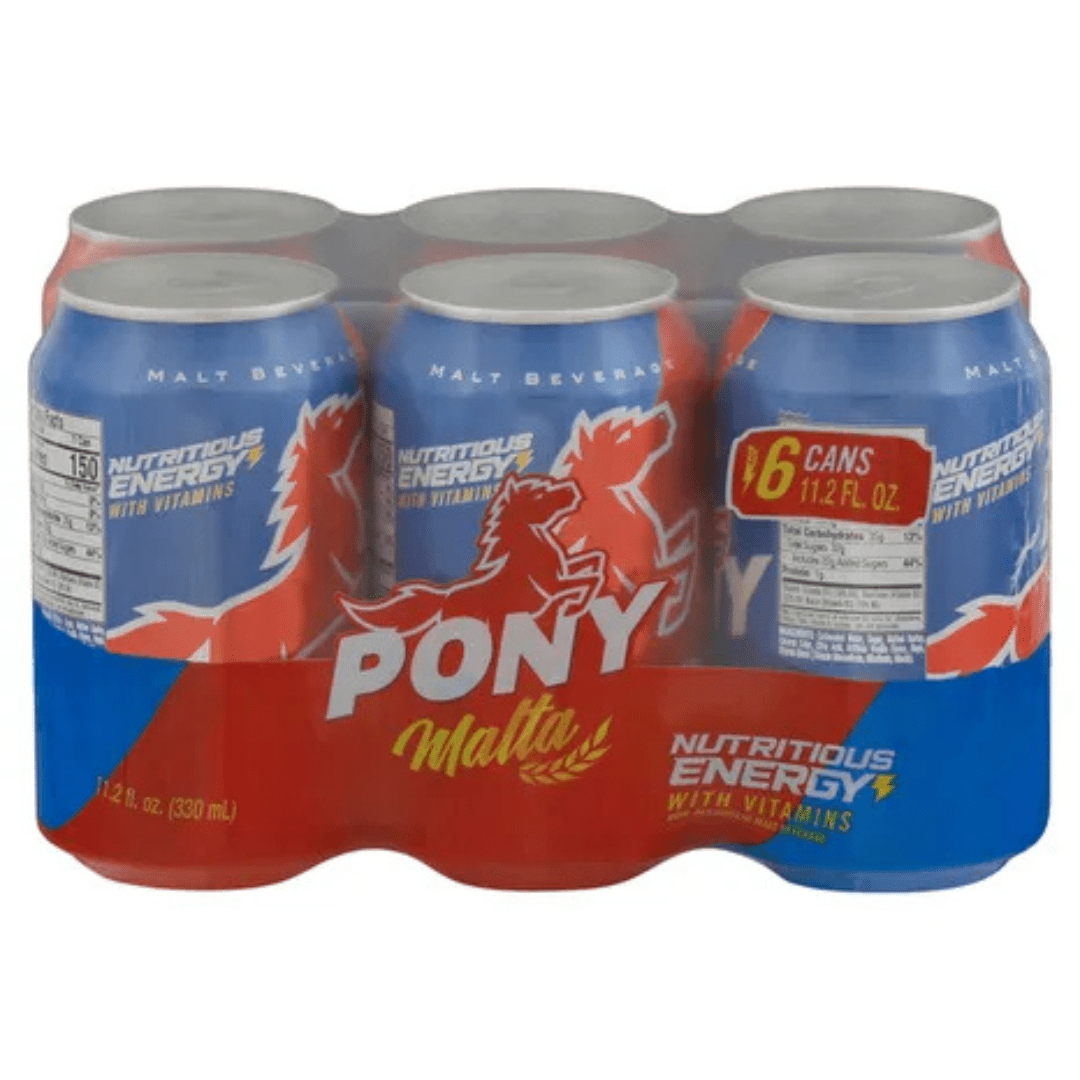 PONY Malta con Vitaminas - Malt Beverage with Vitamins Drink 11.2 Fl Oz - JETa Imports®
