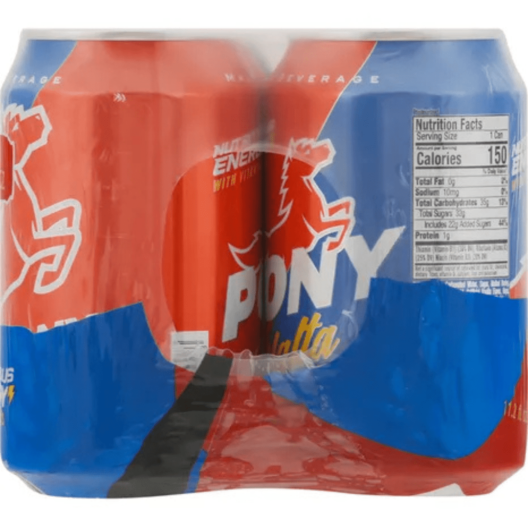 PONY Malta con Vitaminas - Malt Beverage with Vitamins Drink 11.2 Fl Oz - JETa Imports®