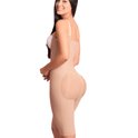 Silueta Angelical Ref 101 – Knee - Length Colombian Shapewear – Powernet Compression Faja with Adjustable Straps – Imported from Colombia - JETa Imports®