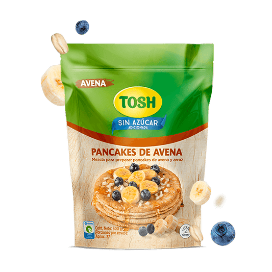 Tosh, Oatmeal & Rice Pancake Mix, No added Sugar, High in Fiber and Protein, 10.5 Ounce, Pack of 1. - JETa Imports®