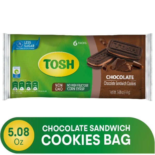 TOSH Sandwich Cookie - 6 Pack - 5.08 oz - Assorted Flavors - JETa Imports®